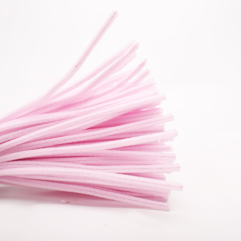 Chenille Stick Light Pink 1 pack (100pcs)
