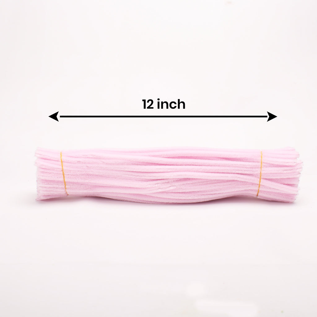 Chenille Stick Light Pink 1 pack (100pcs)