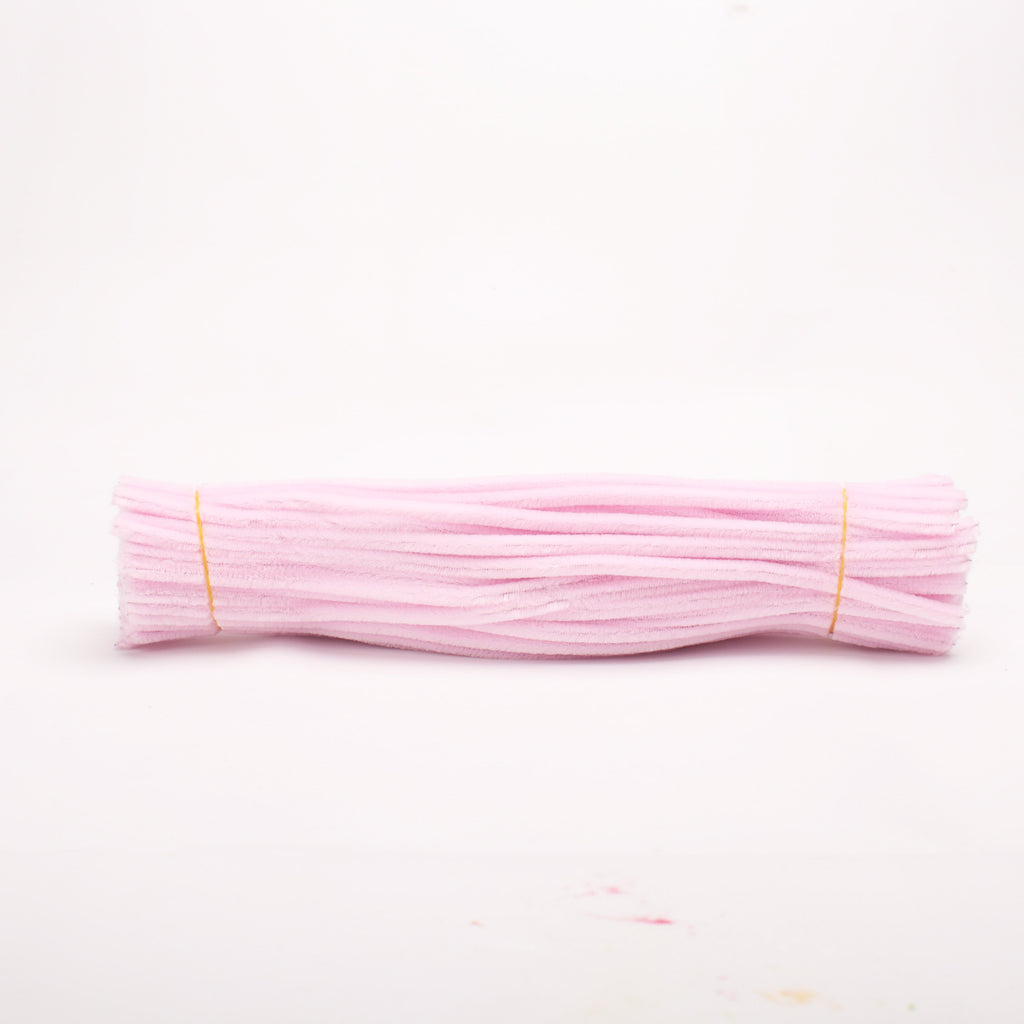 Chenille Stick Light Pink 1 pack (100pcs)