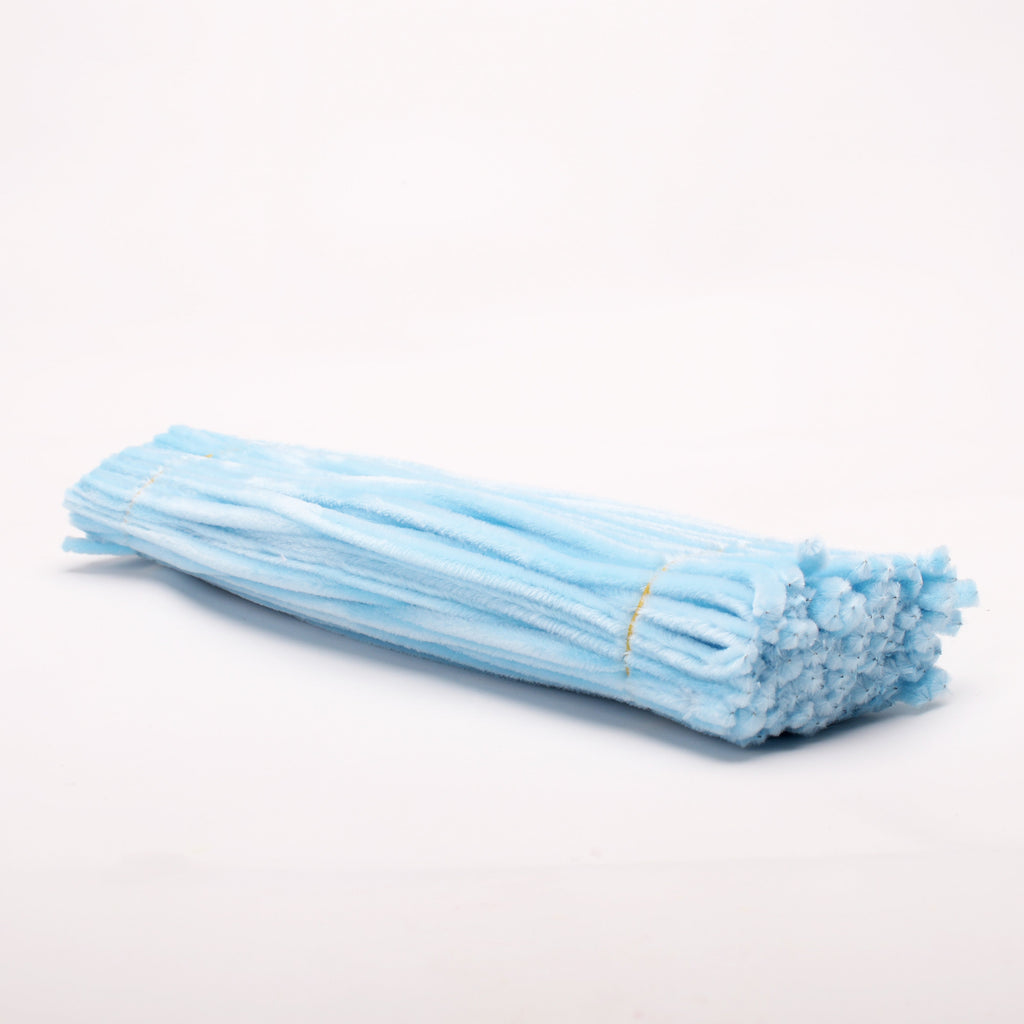 Chenille Stick Sky Blue 1 pack (100pcs)