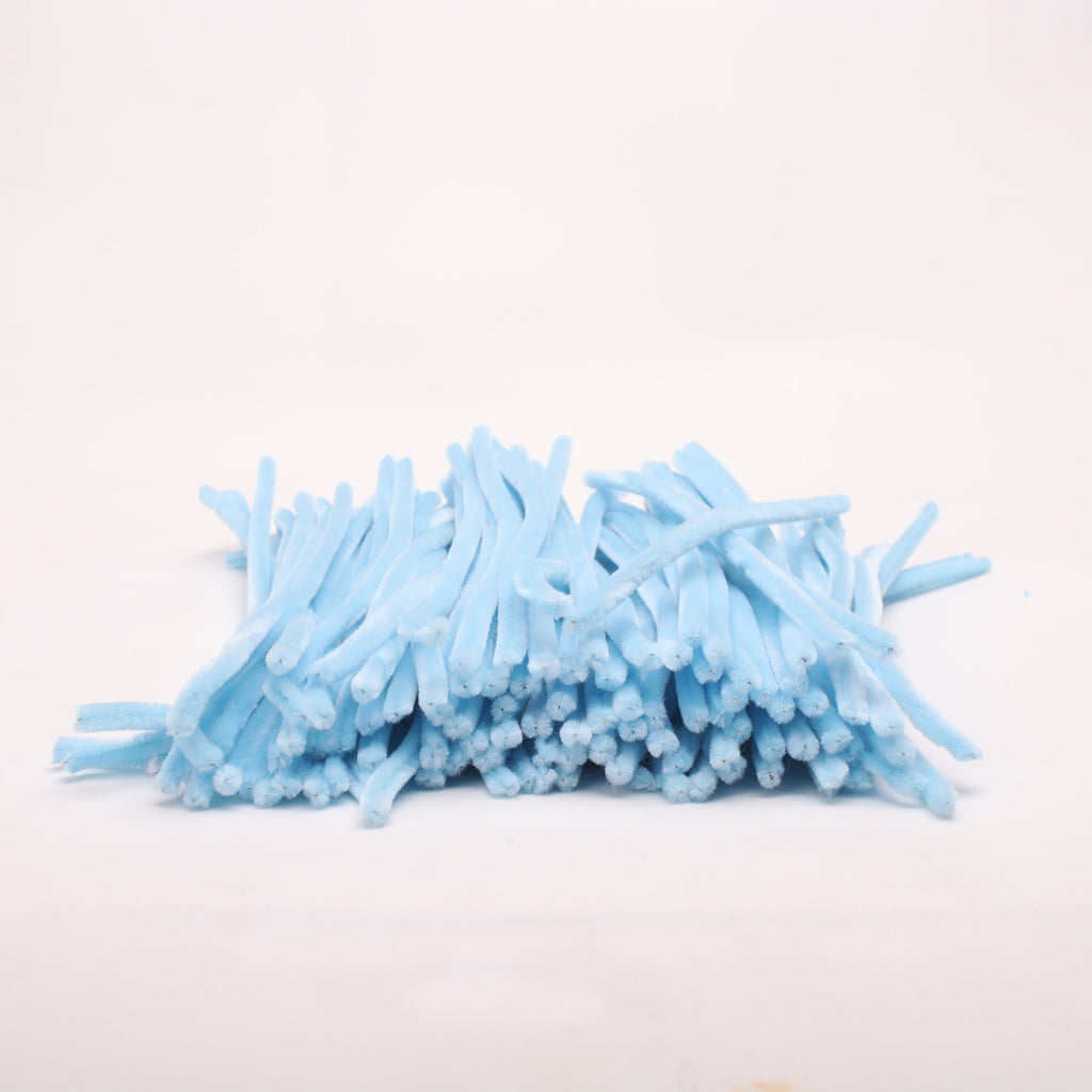 Chenille Stick Sky Blue 1 pack (100pcs)