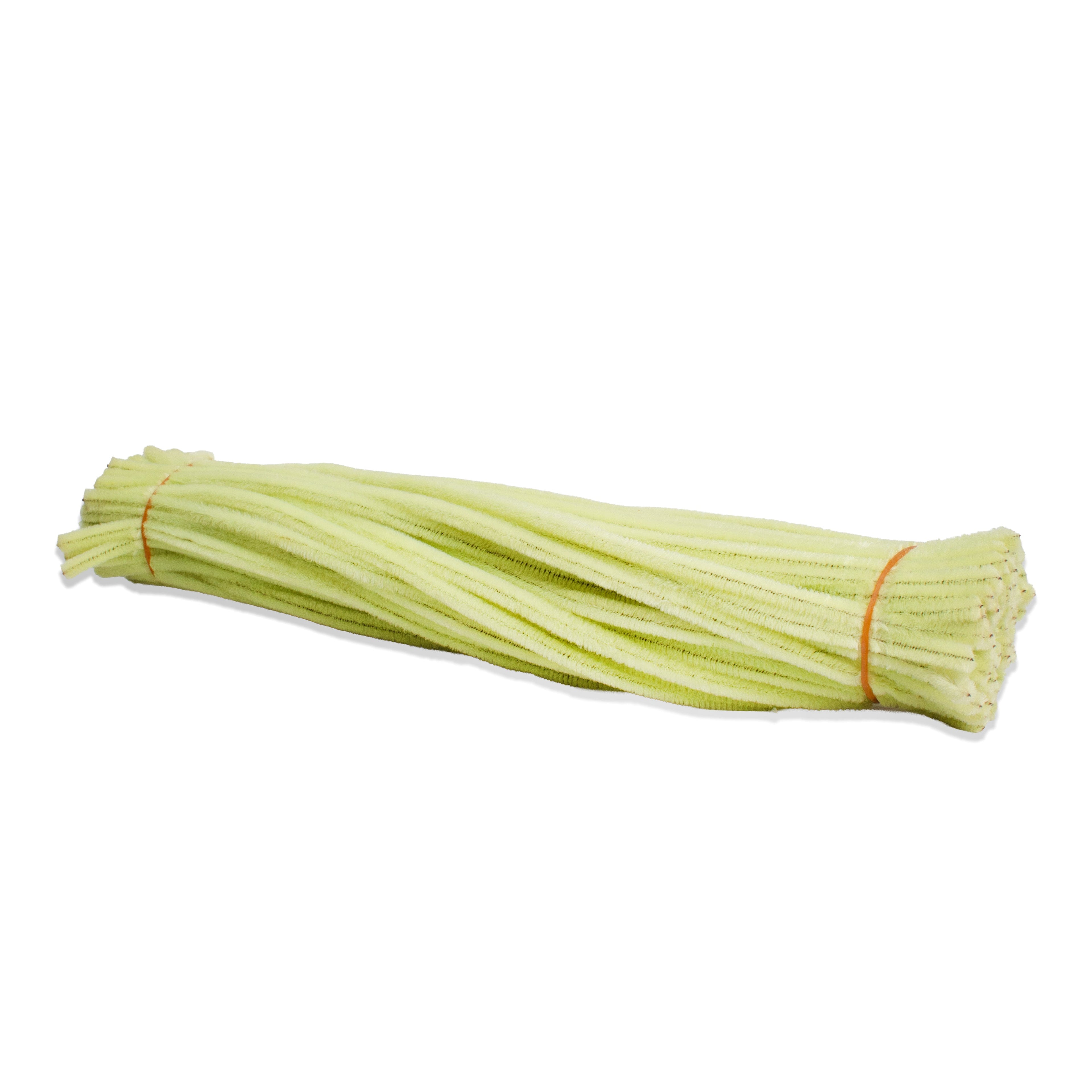 Chenille Stick Parrot Green 1 pack (100pcs)