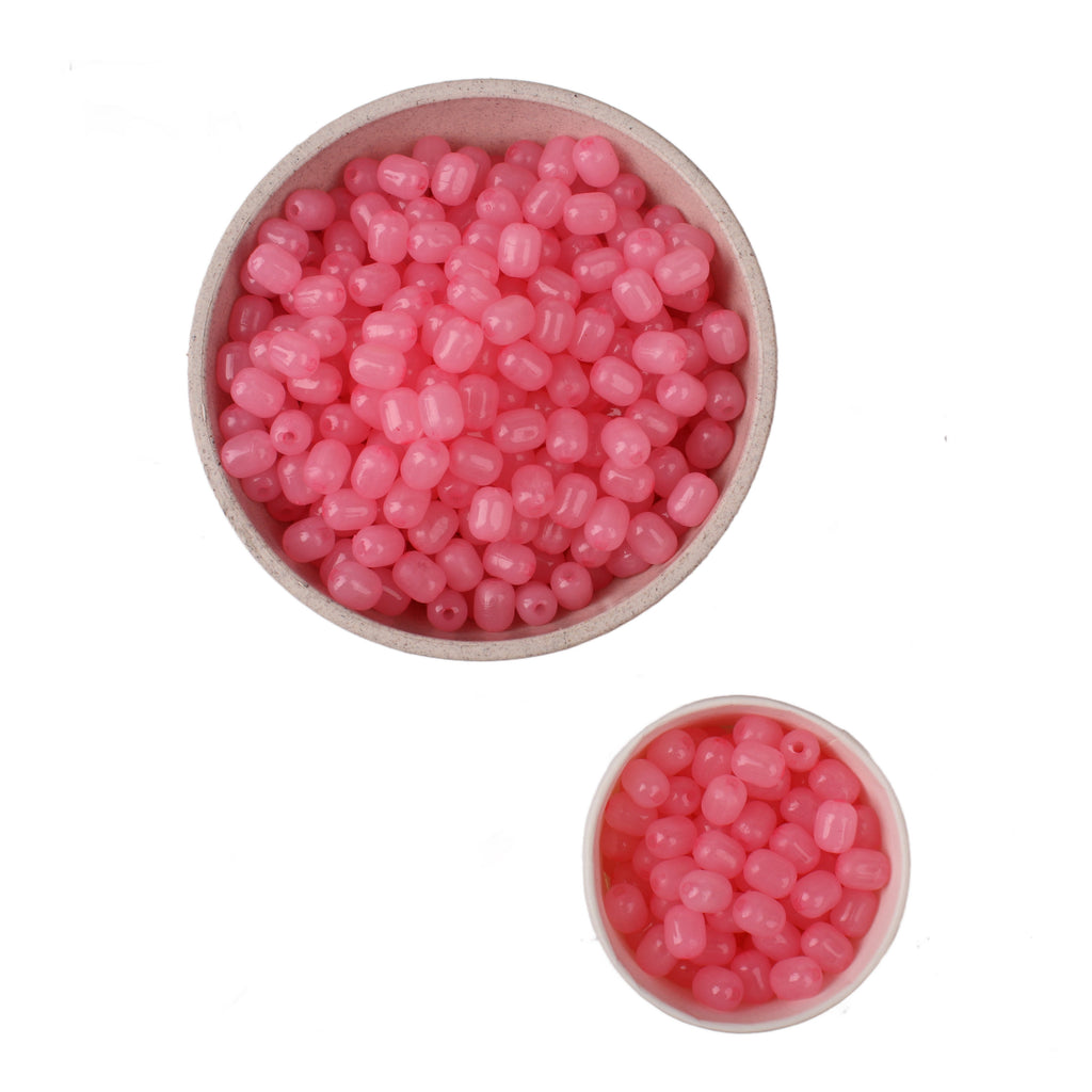 Beads Jelly Bead Oval Shape 10Mm Pink 1kg