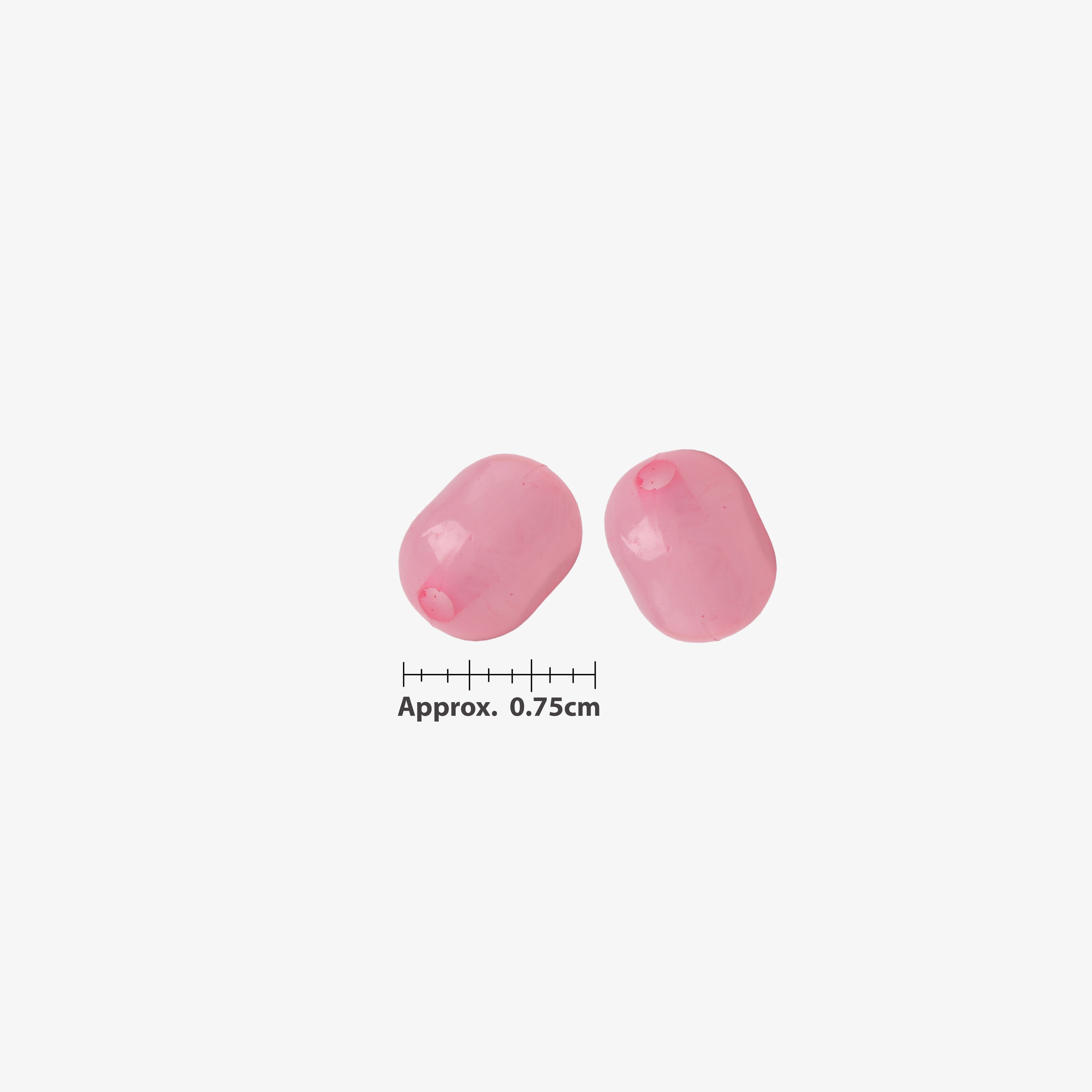 Beads Jelly Bead Oval Shape 10Mm Pink 1kg