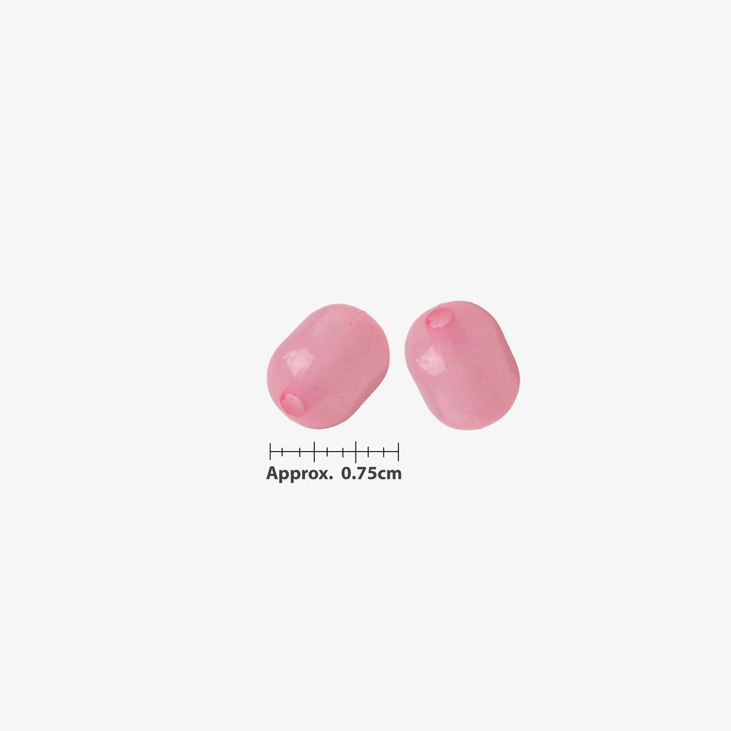 Beads Jelly Bead Oval Shape 10Mm Pink 1kg