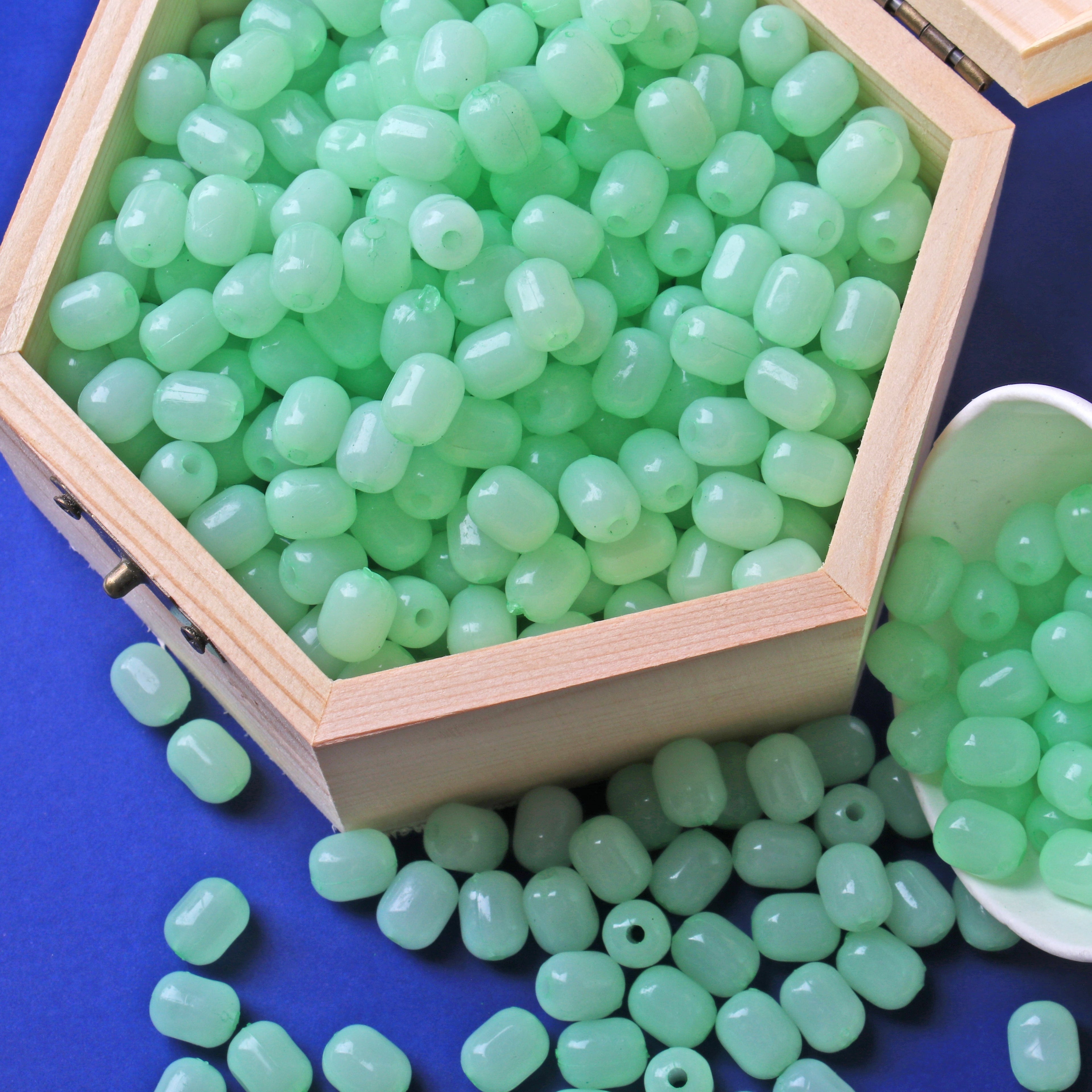 Beads Jelly Bead Oval With Hole Jade 10Mm 1kg