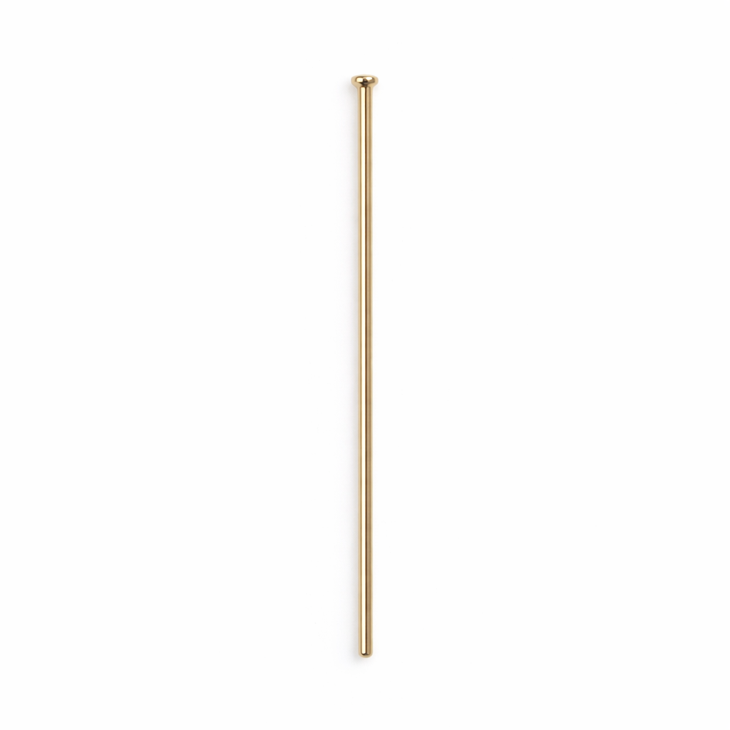 Findings Head pin Gold 50mm 200 gm