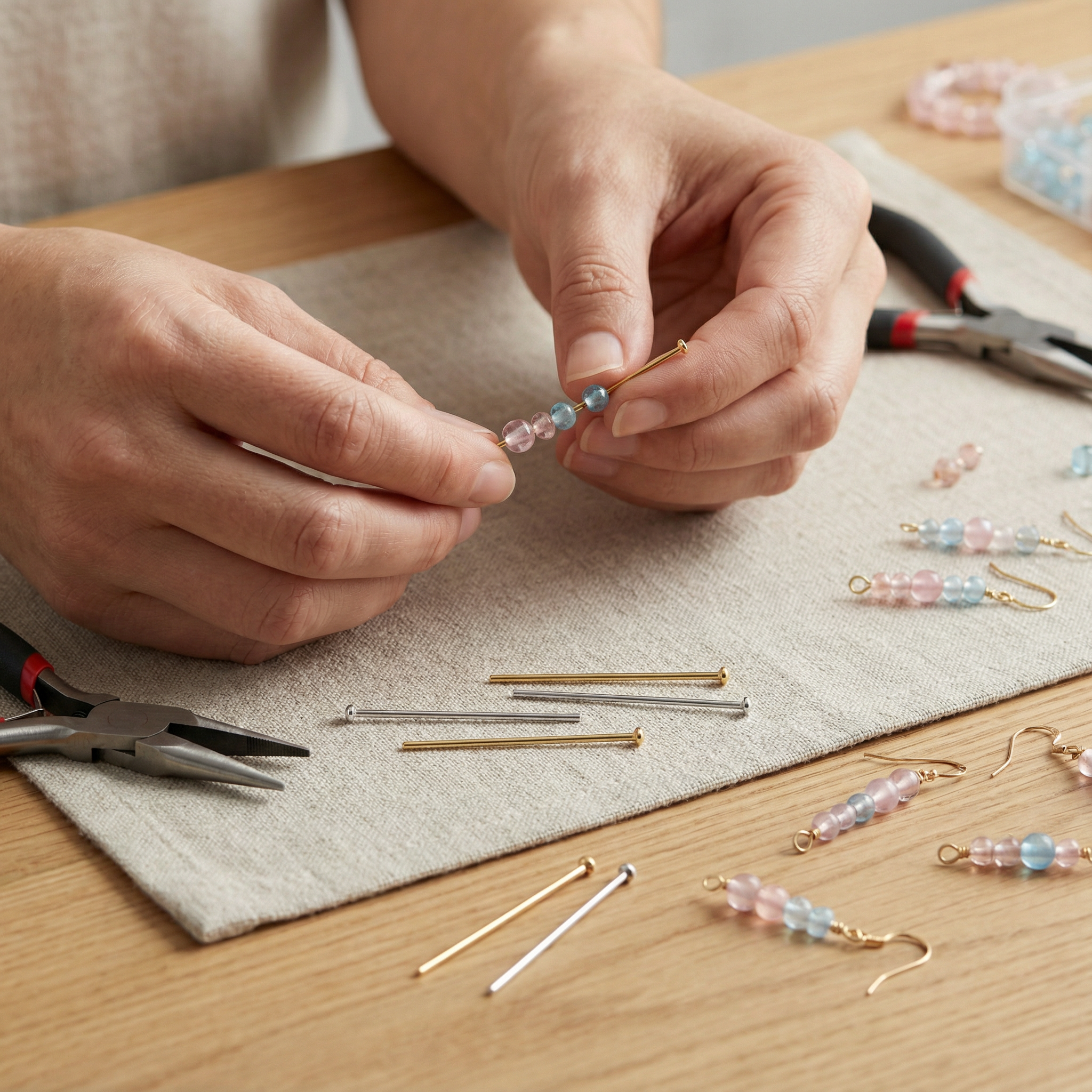 Findings Head pin Gold 50mm 200 gm
