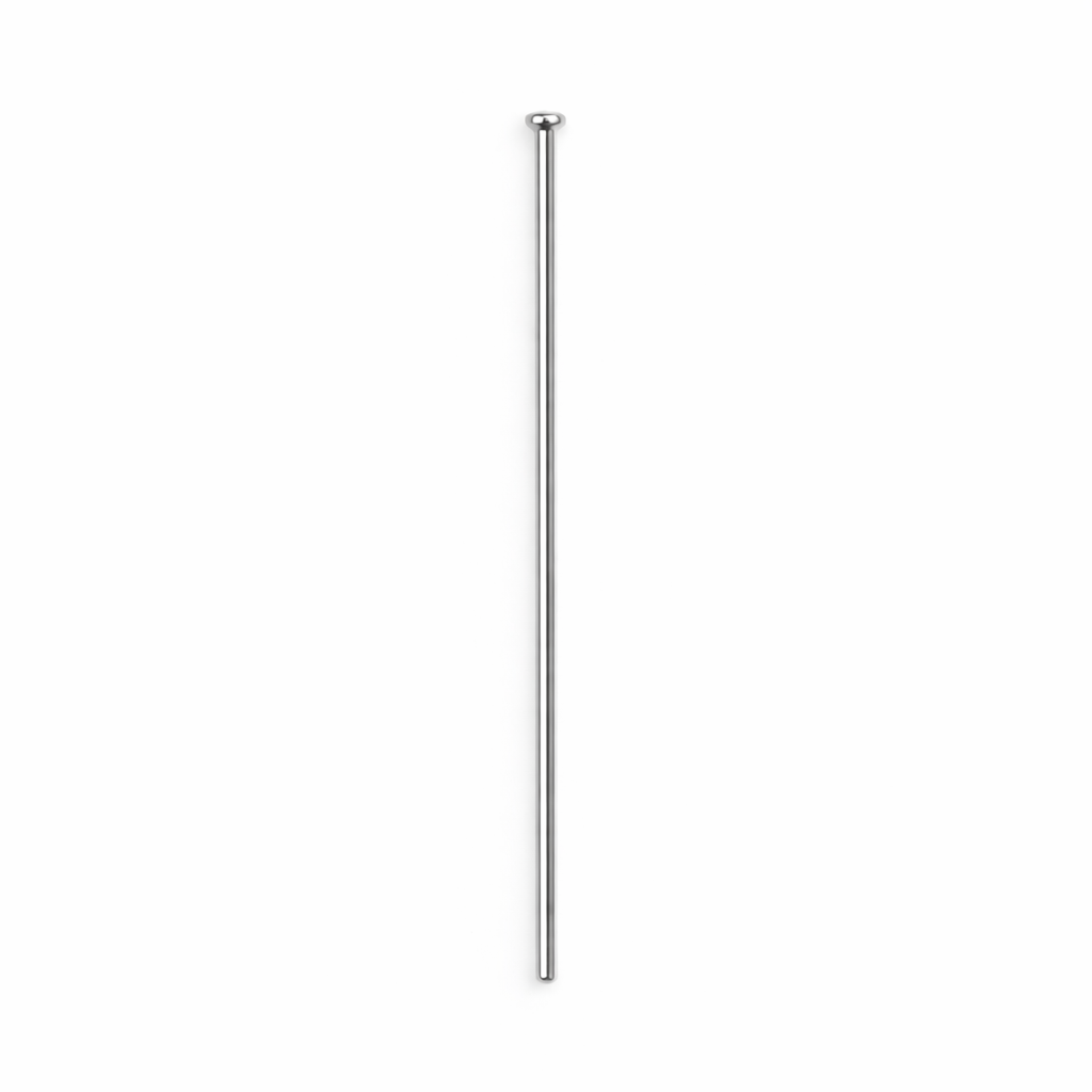 Findings Head pin Nickel 50mm 200 gm