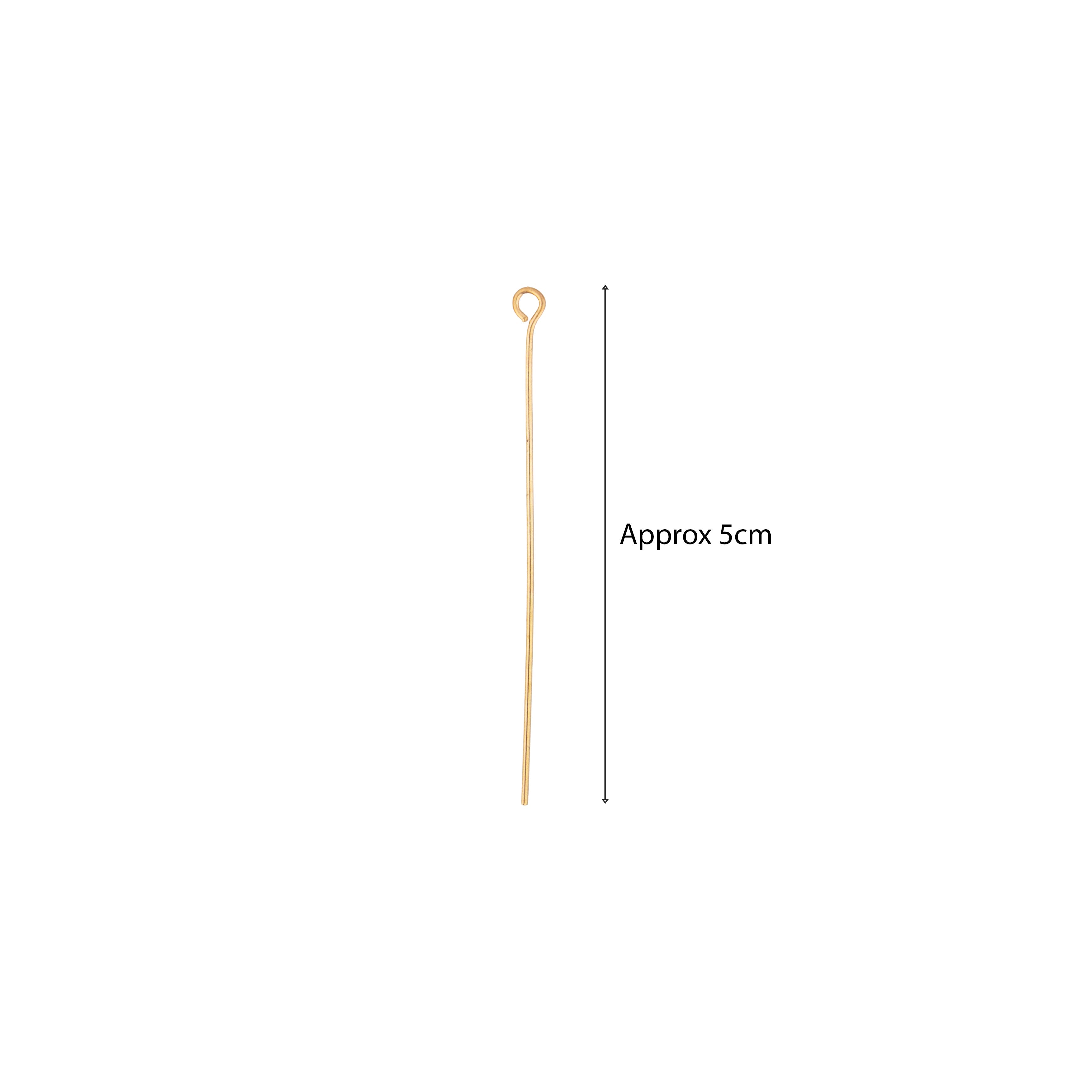 Findings Eye Pin Gold 50mm 200 gm