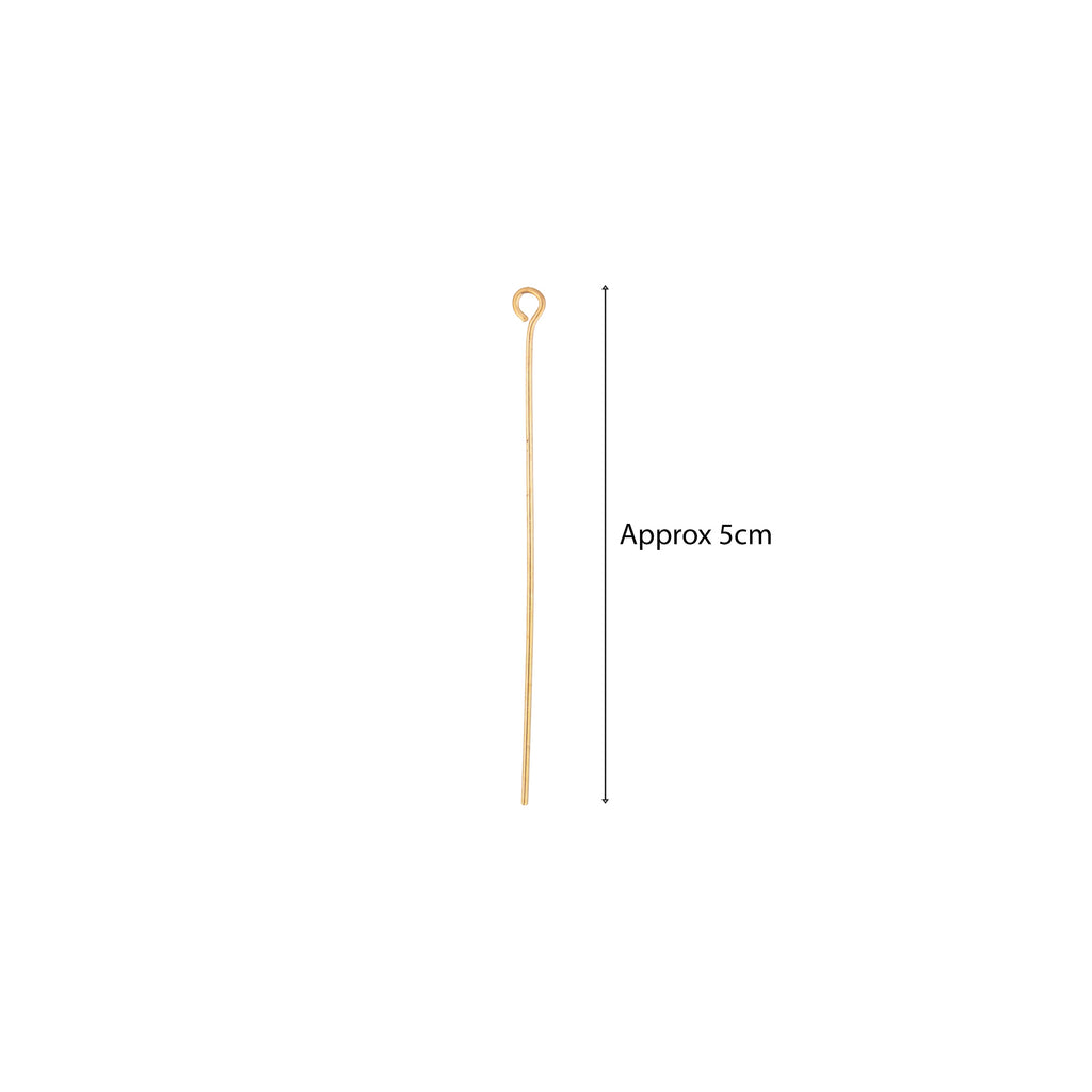 Findings Eye Pin Gold 50mm 200 gm