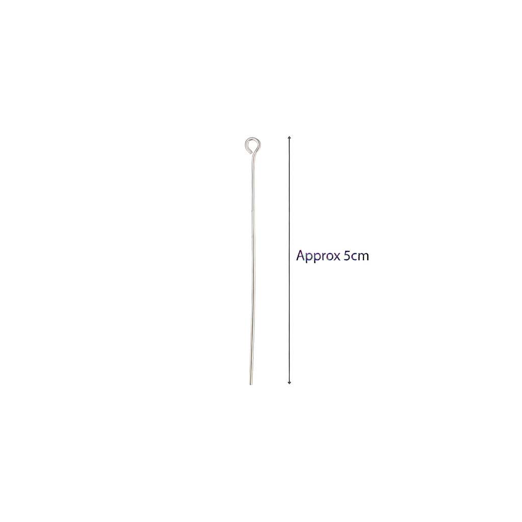 Findings Eye Pin Silver 50mm 200 gm