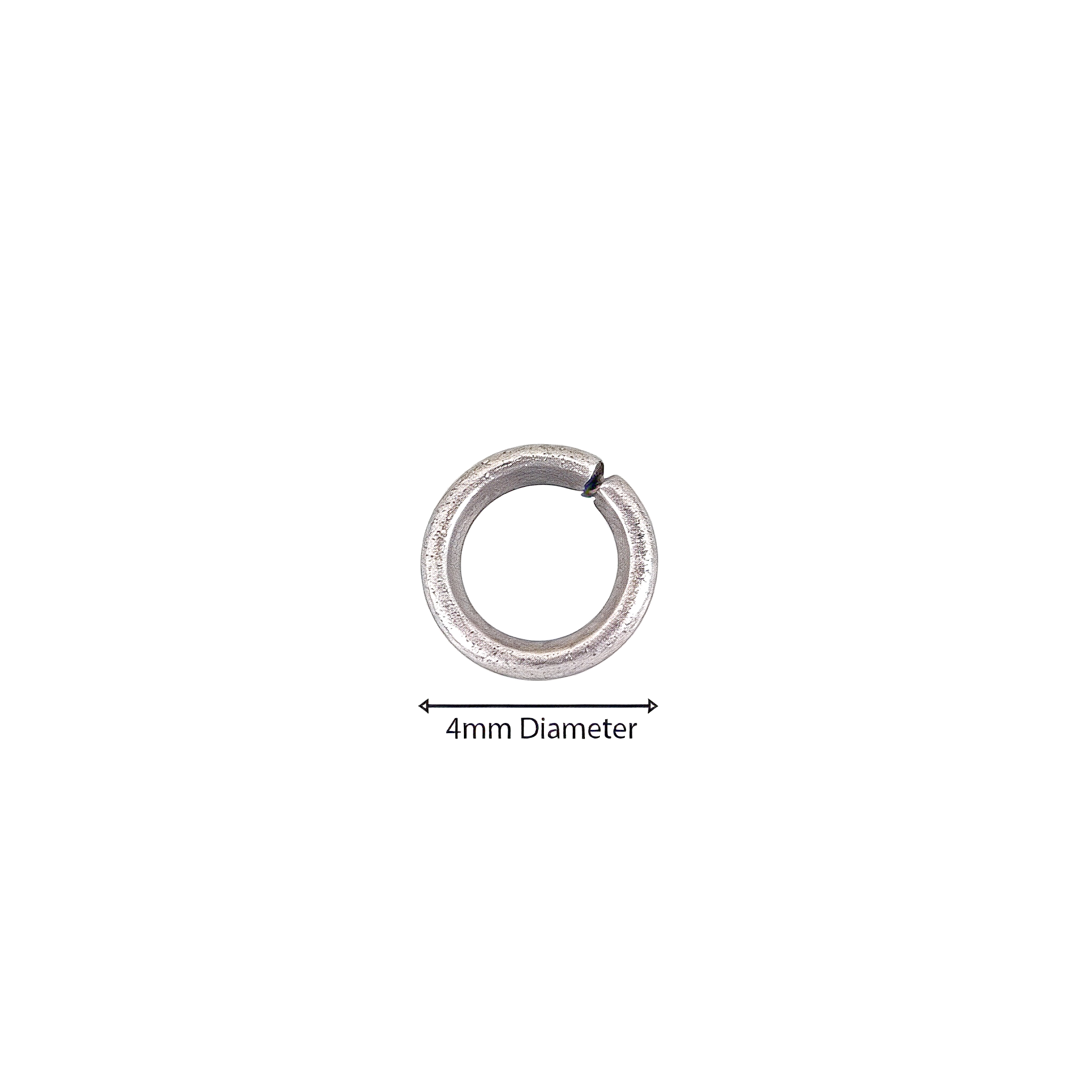 Findings Jump Ring open Nickel 4mm 200 gm