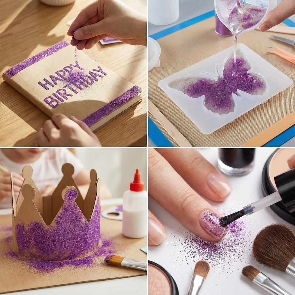 Glitter Polyester Polyster Lt. Violet .008In 1kg
