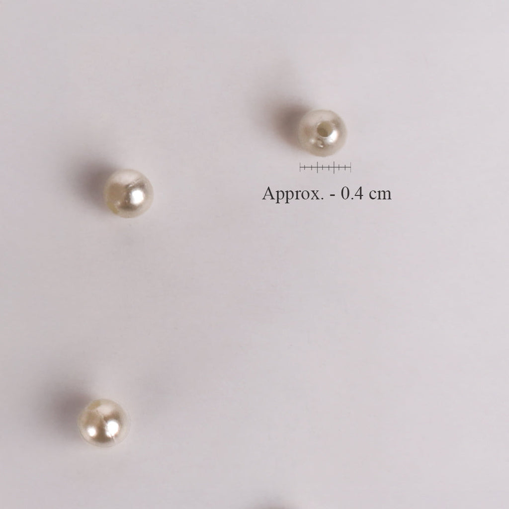 Beads Pearl With Hole Cream 6Mm 1kg