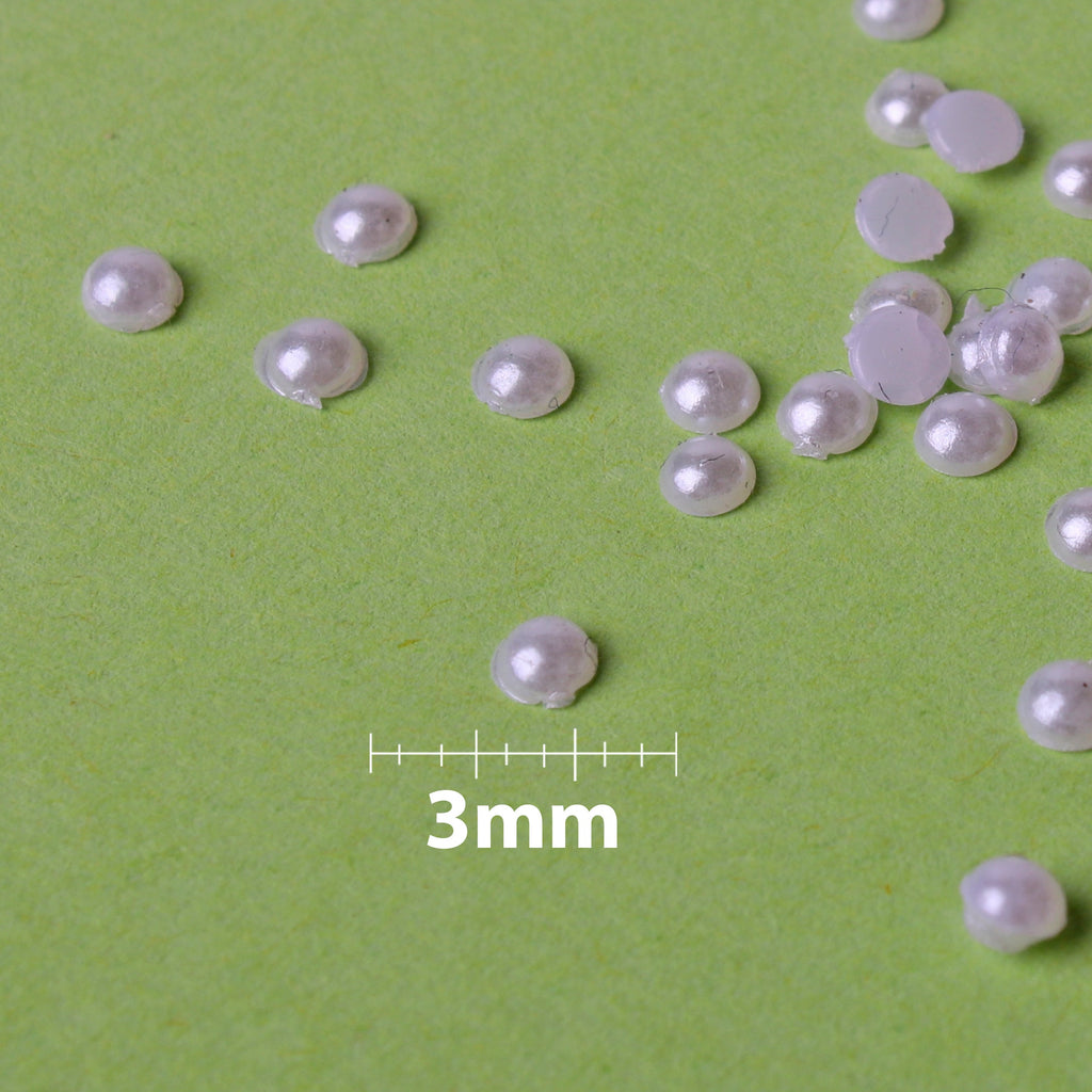 Beads Half Pearl White 3Mm 1kg