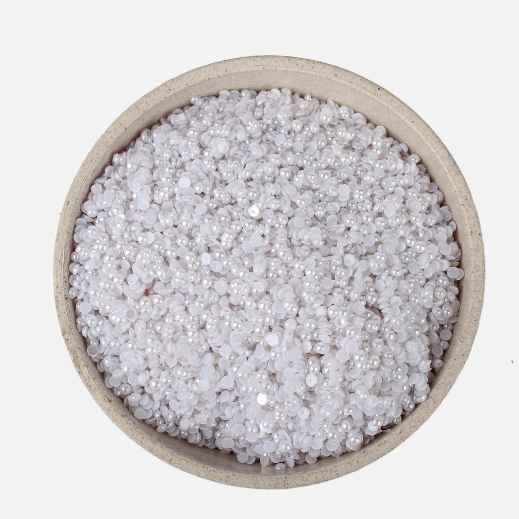 Beads Half Pearl White 3Mm 1kg
