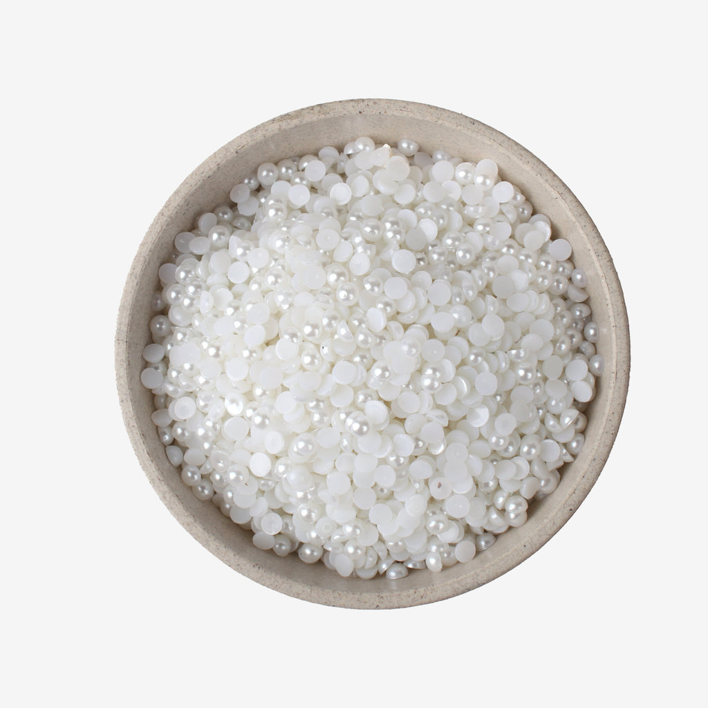 Beads Half Pearl White 5Mm 1kg