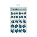 Handmade Emblishment Glitter Pearl Florettes Blue 24pc