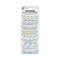 Handmade Stickers Socks and Bibs Blue 8pc