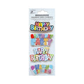 Stickers 3D Glitter Birthday Party 4pc