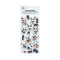 Stickers 3D Glitter Panda Party 18pc
