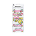 Handmade Stickers Countdown to a Miracle Pink 6pc
