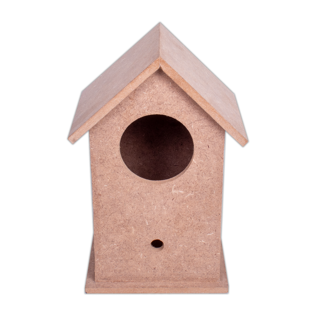 MDF Bird House W4.4 X H7 X D4.4Inch 5.5Mm Thick 1Pc Lb