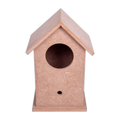 MDF Bird House W4.4 X H7 X D4.4Inch 5.5Mm Thick 1Pc Lb