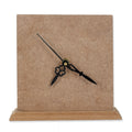 MDF Table Clock L6.5 X W6.7inch 1pc