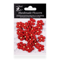 Handmade Flowers Cardinal Red Georgina Approx 2cm 24pc