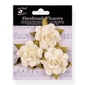 Handmade Flowers Ivory Pearl Karl Approx 6Cm 3Pc