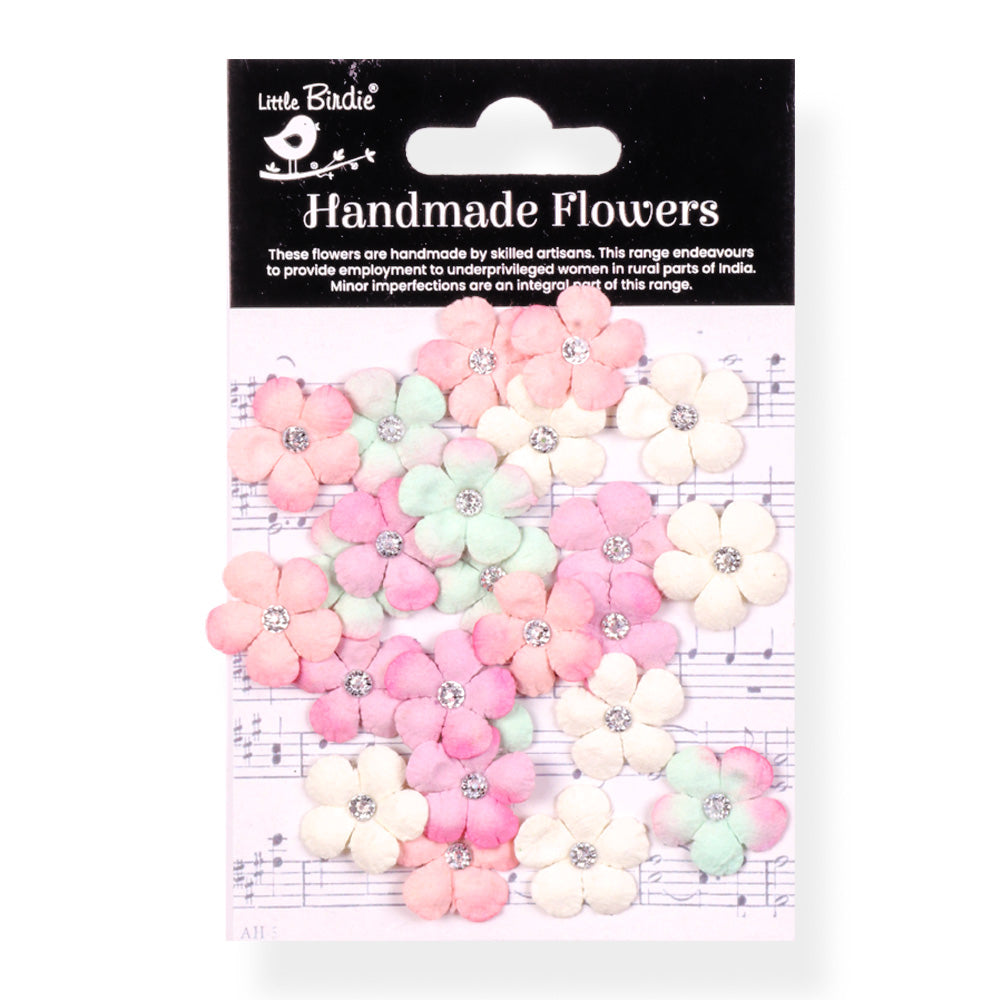 Handmade Flowers Fairy Garden Candace Approx 2Cm 25Pc