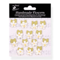 Handmade flowers Ivory Pearl Harlow Approx 1.5Cm 14Pc