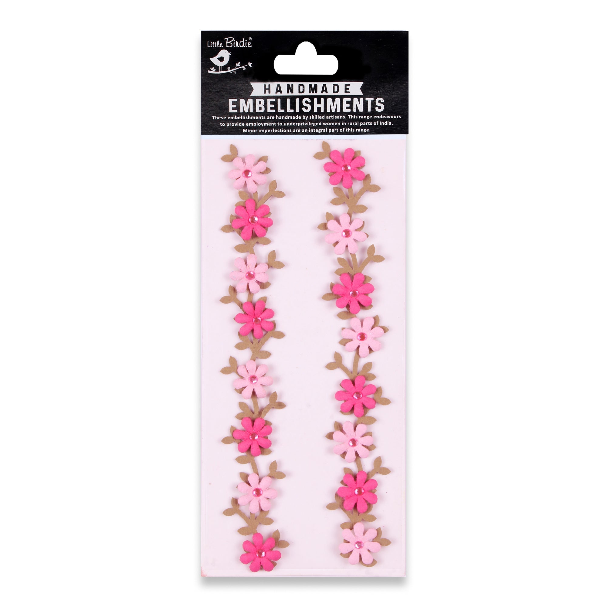 Handmade Stickers Floral vine 2pc