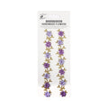 Handmade Stickers Jewel Floral Vine Purple 2pc PBCI LB