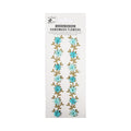 Handmade Stickers Jewel Floral Vine Blue 2pc
