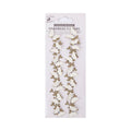 Handmade Stickers Jewel Butterfly Vine Off-white 2pc