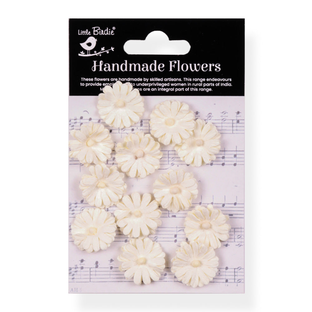 Handmade Flowers Ivory Pearl Larisa Approx 2Cm 12Pc
