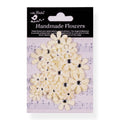 Handmade Flowers Ivory Pearl Sparkle Florettes Approx 1.5 & 2.5Cm 30Pc