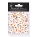 Handmade Flowers Ivory Pearl Beaded Blooms Approx 2Cm 30Pc
