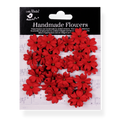 Handmade Flowers Cardinal Red Carin Approx 2.5cm 30pc