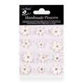 Handmade flowers Ivory Pearl Karolina Approx 1.3 & 2cm 12pc