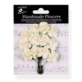 Handmade Flowers Ivory Pearl Catalina Approx 2.5Cm 12Pc