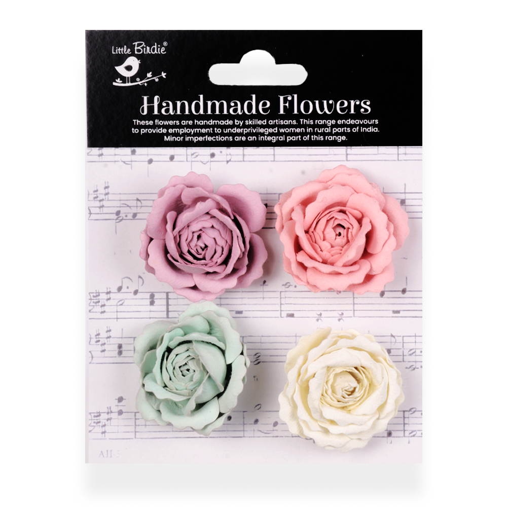 Handmade Flowers Fairy Garden Ellis Approx 4Cm 4Pc