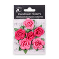 Handmade flowers Precious Pink Beatriz Approx 4Cm 6Pc