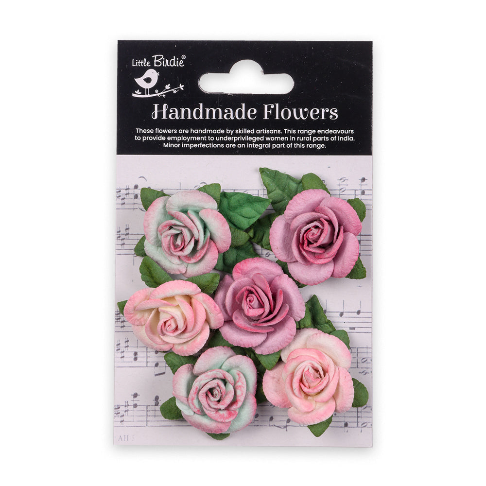 Handmade flowers Fairy Garden Beatriz Approx 4cm 6pc