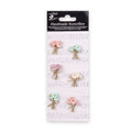 Handmade flowers Fairy Garden Bouquet Approx 2.5cm 6pc
