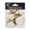 Handmade Flowers Ivory Pearl Vida Approx 2.5 & 5Cm 8Pc