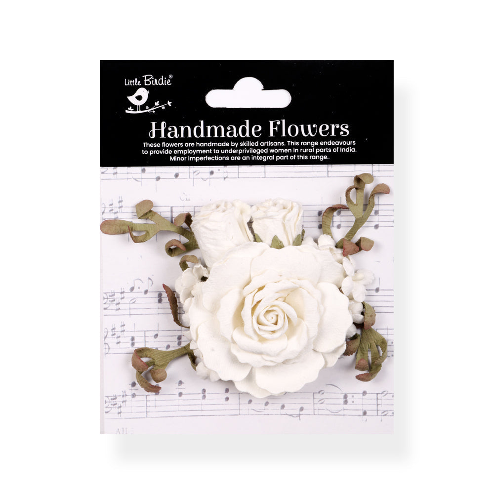 Handmade Flowers Ivory Pearl Larrisa Approx 11Cm 1Pc